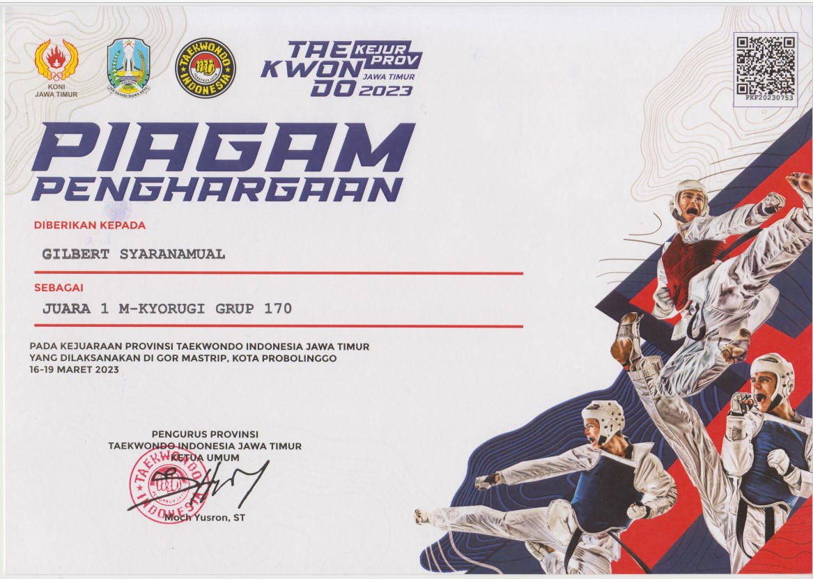 KEJUARAAN PROVINSI TAEKWONDO INDONESIA JAWA TIMUR