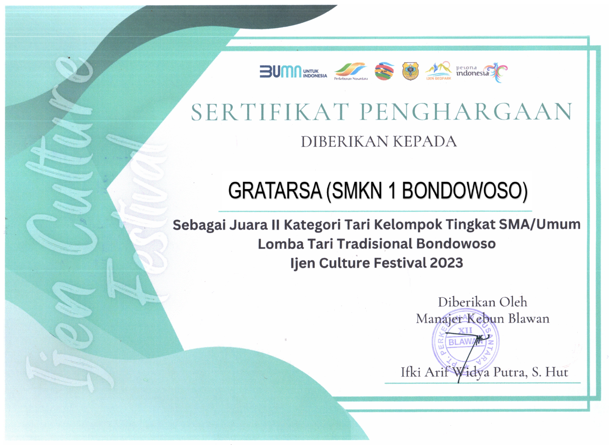 LOMBA TARI TRADISIONAL BONDOWOSO (IJEN CULTURE FESTIVAL 2023)