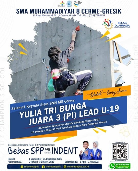 JUARA 3 (PA) SPEED U-19 KEJUARAAN KAB GRESIK CLIMBING SERIES 2021