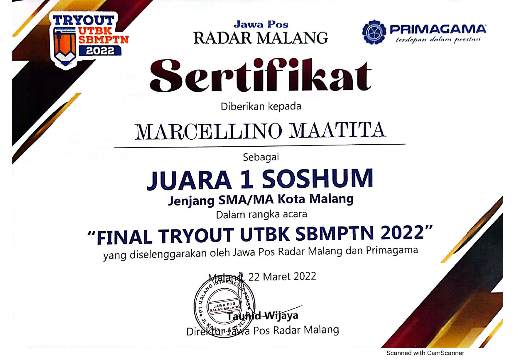 Final Tryout UTBK SBMPTN 2022