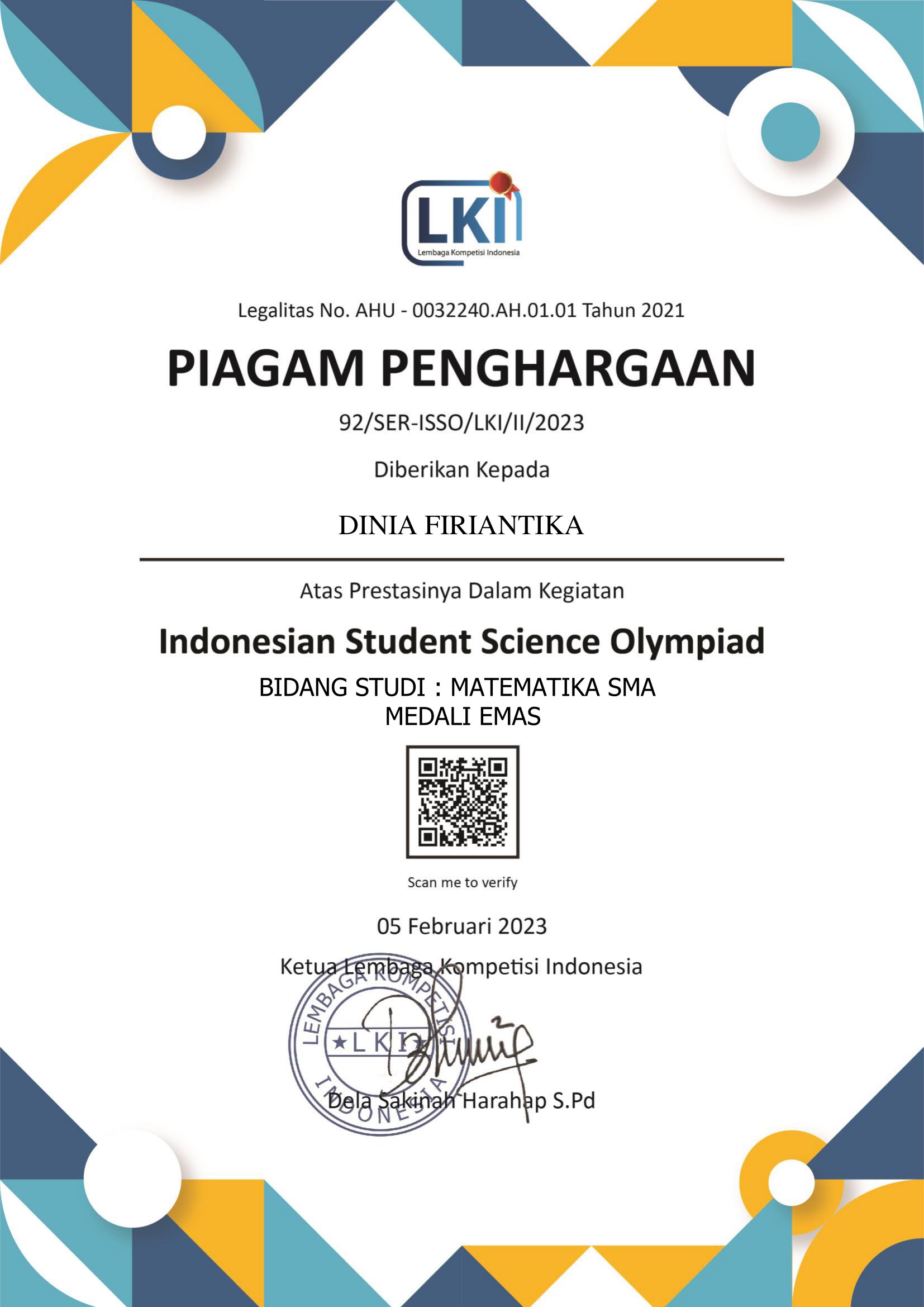 LOMBA OLIMPIADE BIDANG STUDI MATEMATIKA