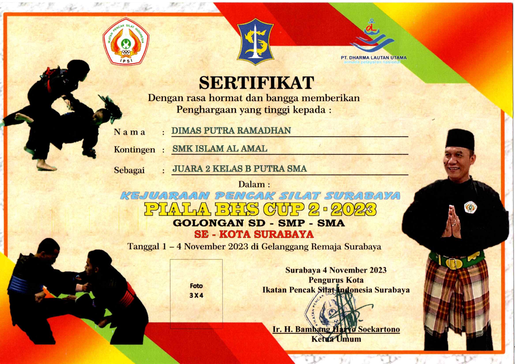 Kejuaraan pencak silat Surabaya Piala BHS se-Kota Surabaya