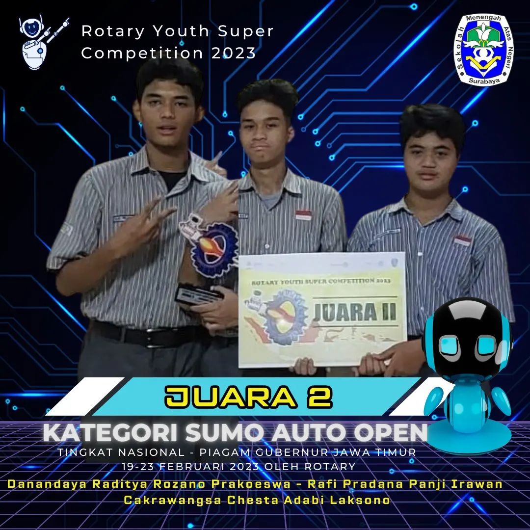 Lomba Robotika Tingkat Nasional Rotary Youth Super Competition 2023, kategori Sains Innovation SMA, Kategori Sumo Auto Open