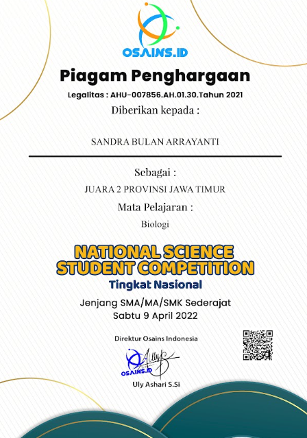 NATIONAL SCIENCE STUDENT COMPETITION