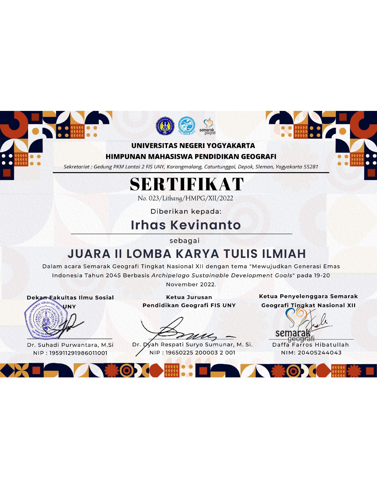 LOMBA KARYA TULIS ILMIAH