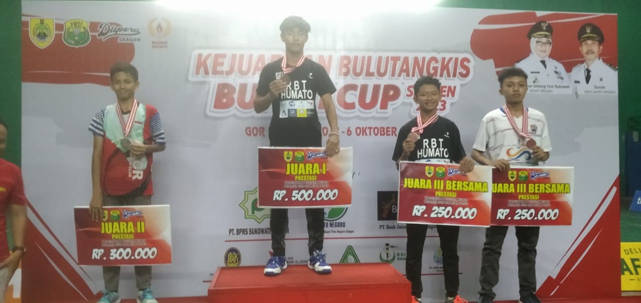 KEJUARAAN BULUTANGKIS BUPATI CUP SRAGEN