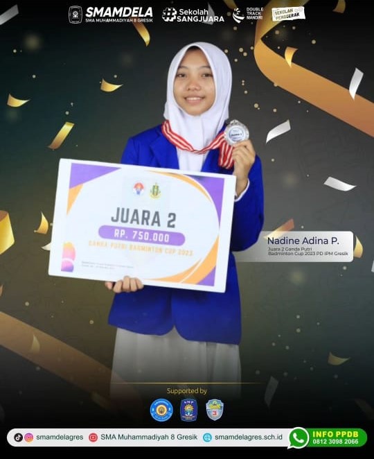 JUARA 2 GANDA PUTRI BADMINTON CUP 2023 PD IPM GRESIK