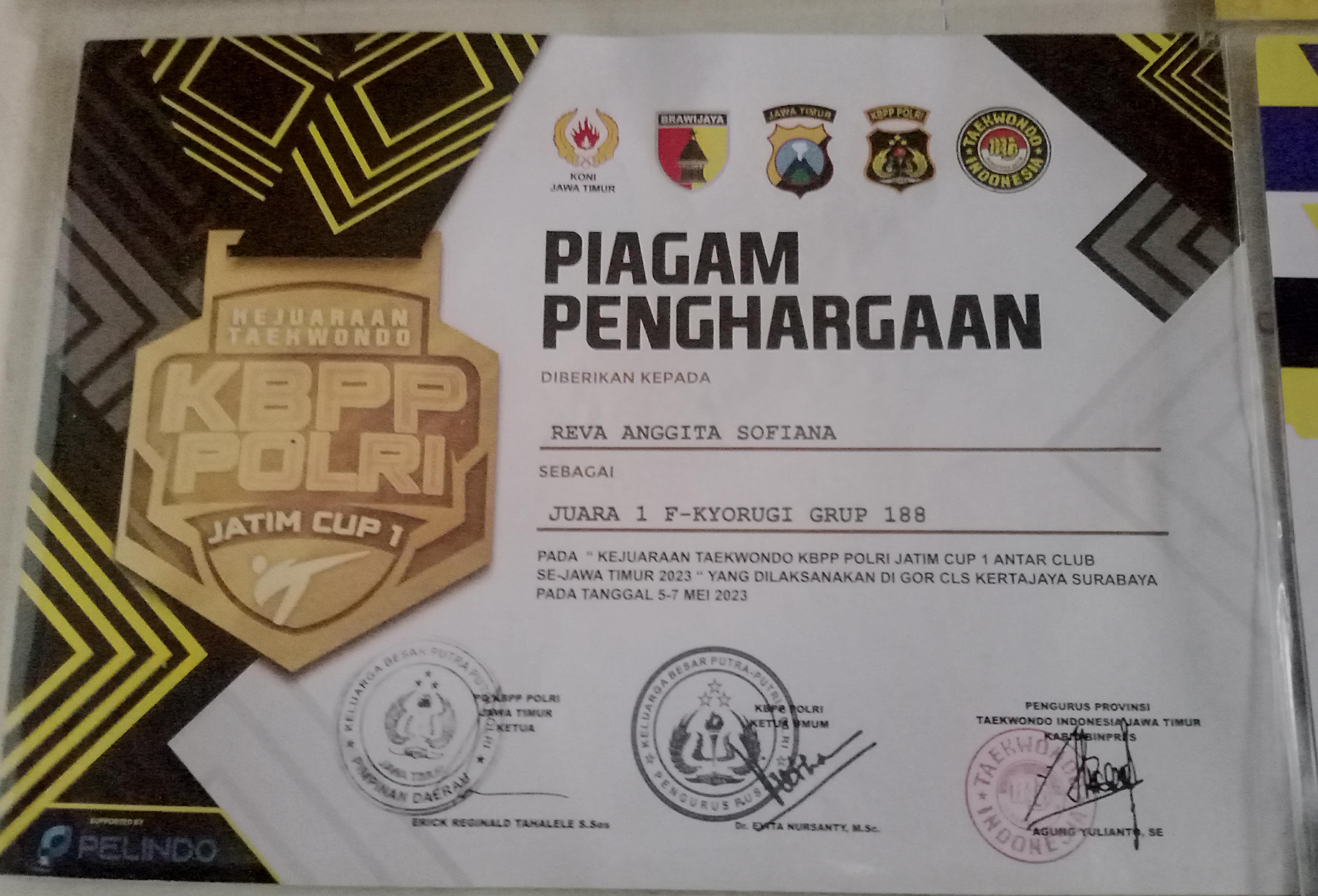 KEJUARAAN TAEKWONDO KBPP POLRI CUP 1 ANTAR CLUB SEJAWA TIMUR 2023