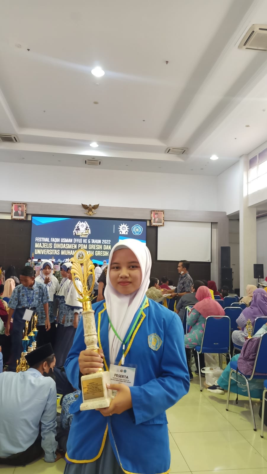 Juara Harapan I Lomba Pidato Bahasa Arab Festival Faqih Usman yang ke 6