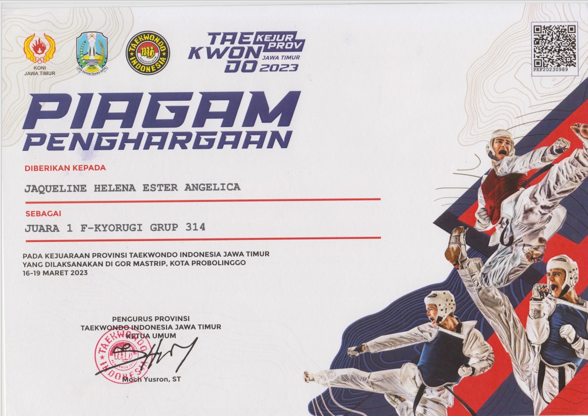 KEJUARAAN PROVINSI TAEKWONDO INDONESIA JAWA TIMUR