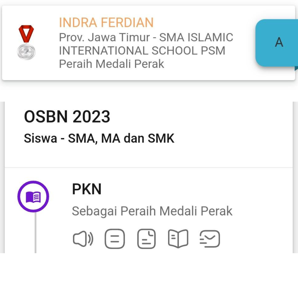 OSBN Bidang PKN (medali perak)