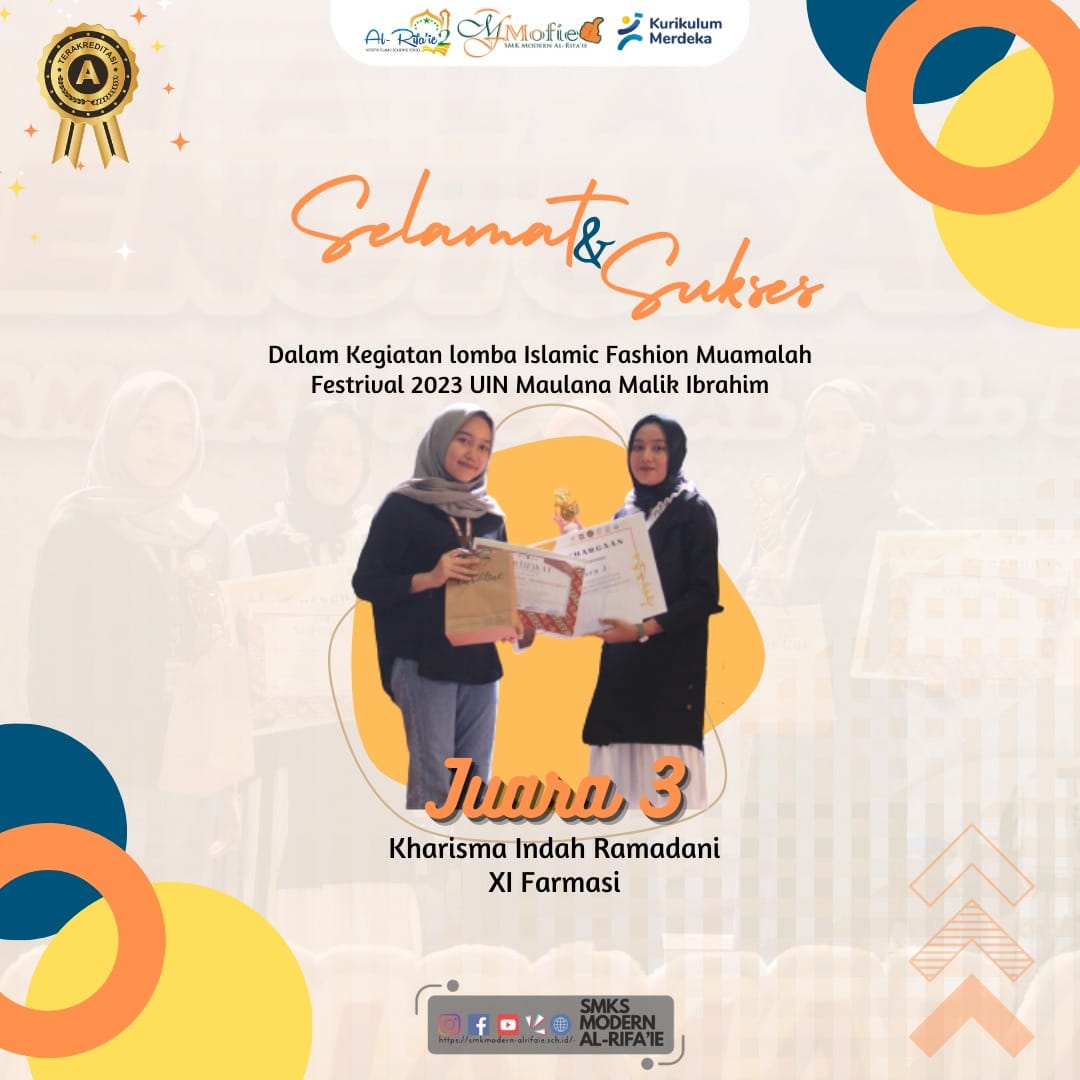 Juara 3 Lomba Fashion Show Muamalah Festival UIN Malang 2023