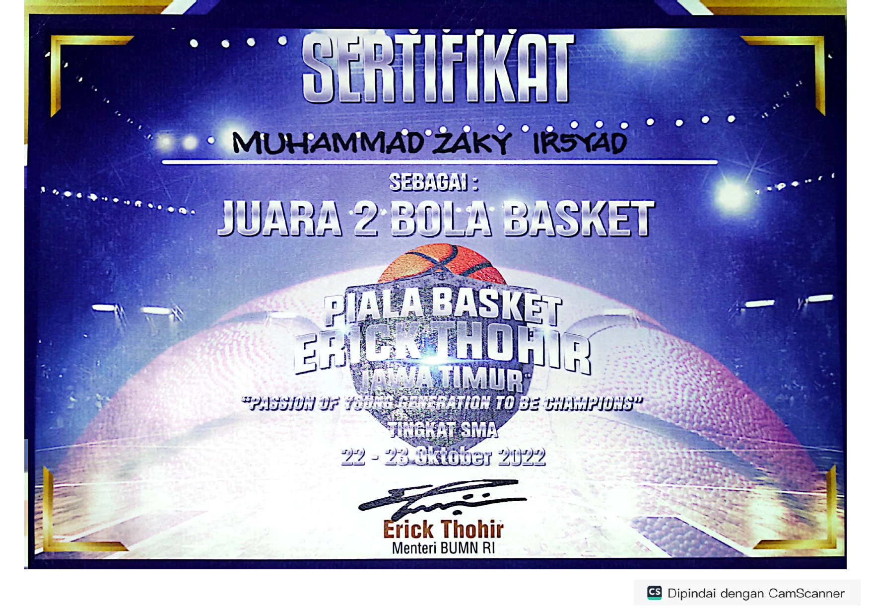 Piala Basket Erick Thohir Jawa Timur \