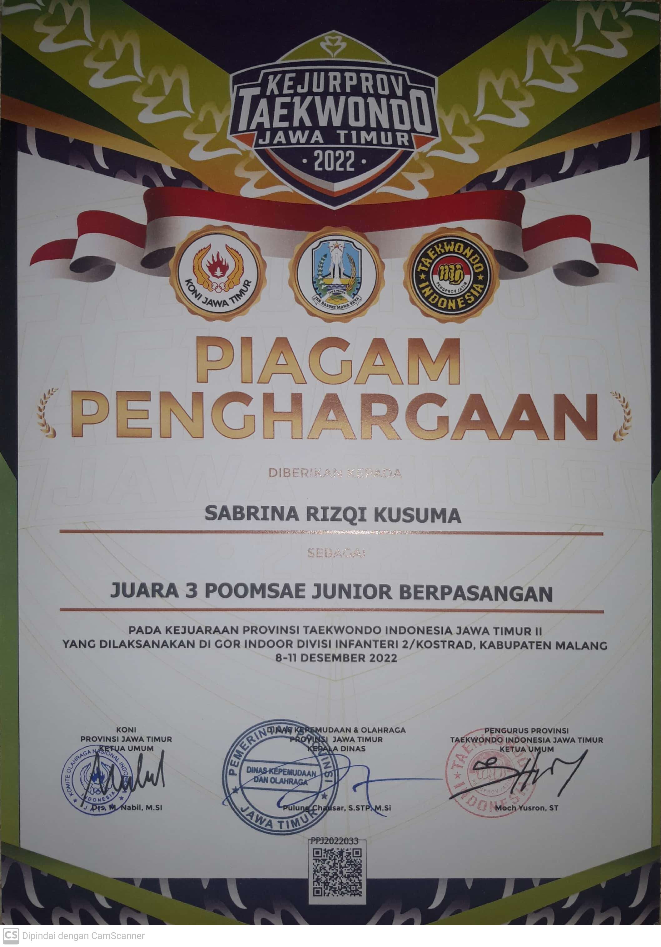 Poomsae Junior Berpasangan 