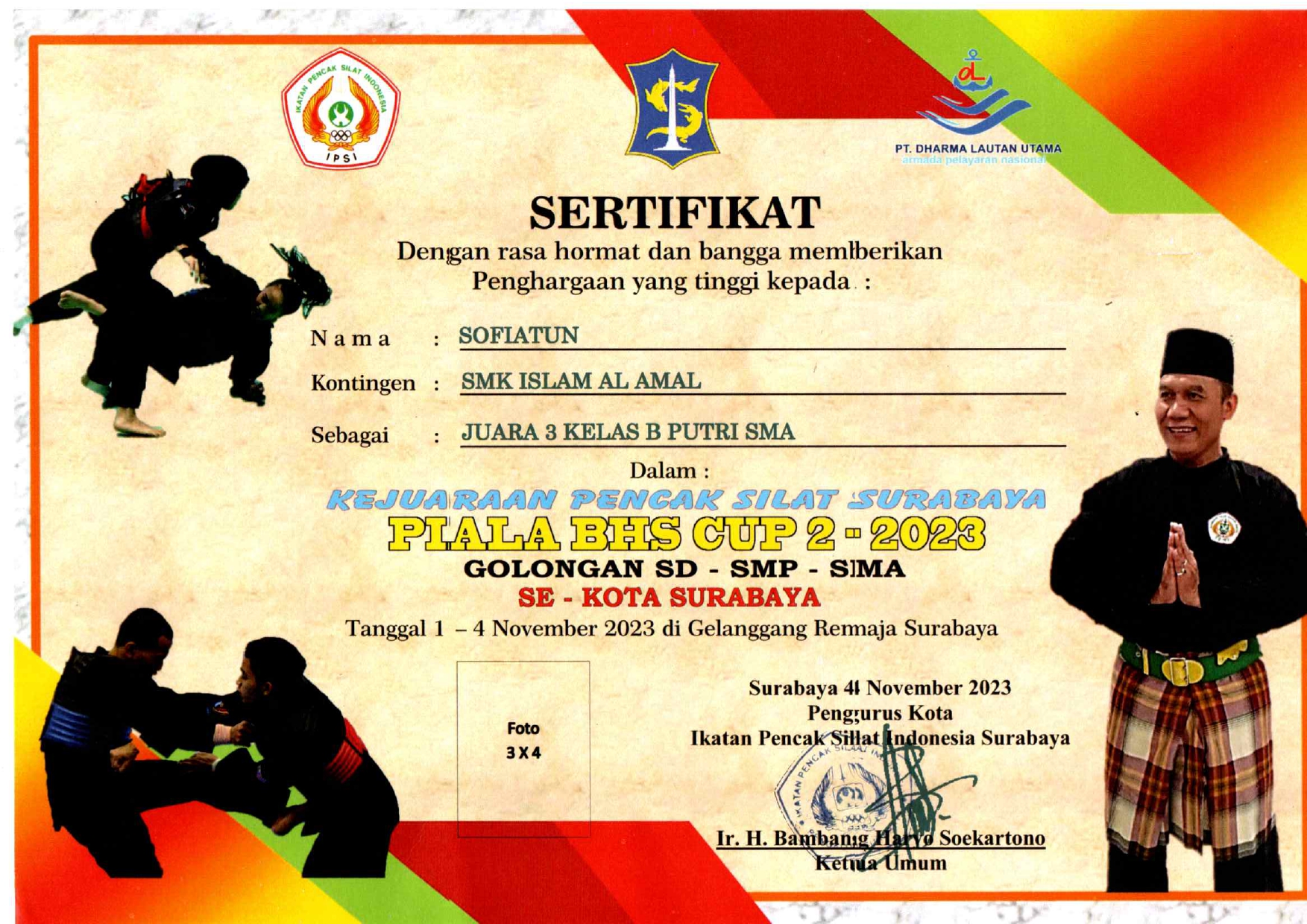 Kejuaraan pencak silat Surabaya Piala BHS se-Kota Surabaya