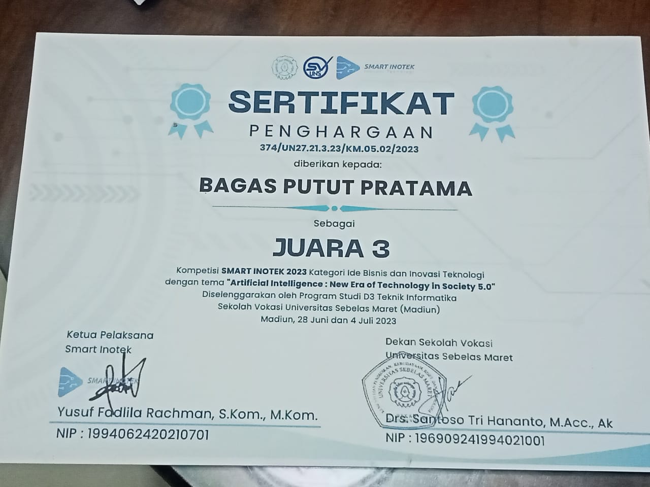 KOMPETISI SMART INOTEK UNS