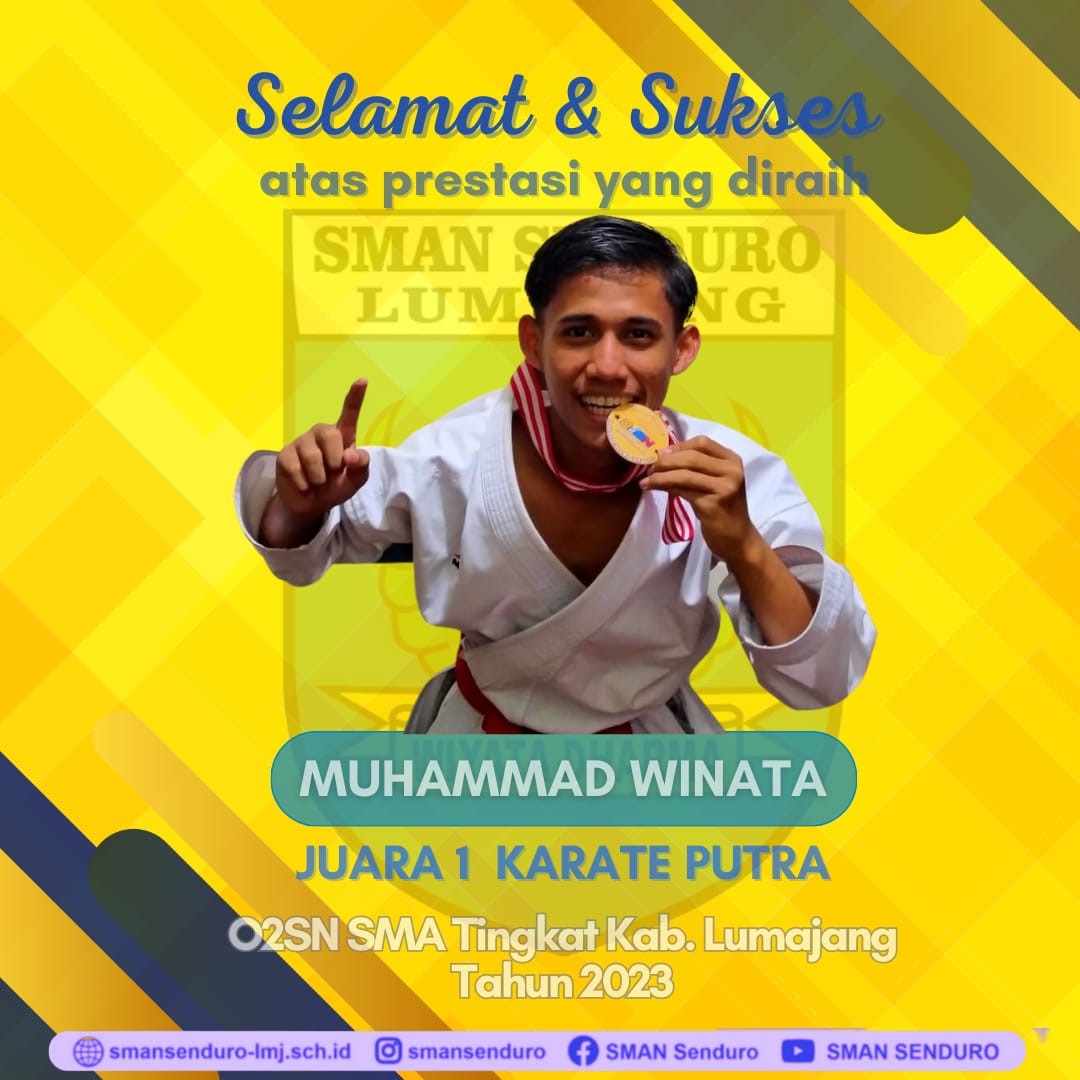 Juara 1 Karate O2SN Kabupaten Lumajang 2023