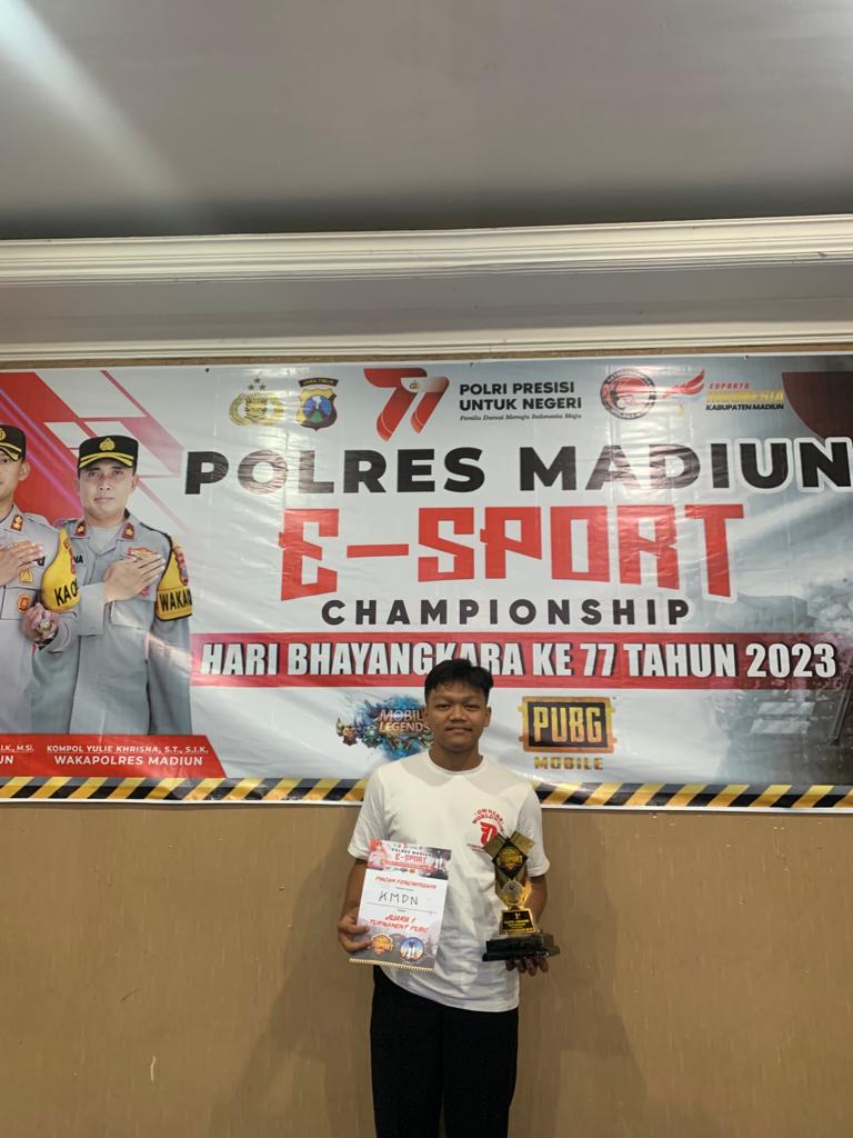 JUARA 1 E-SPORT PUBG MOBILE TINGKAT KABUPATEN 