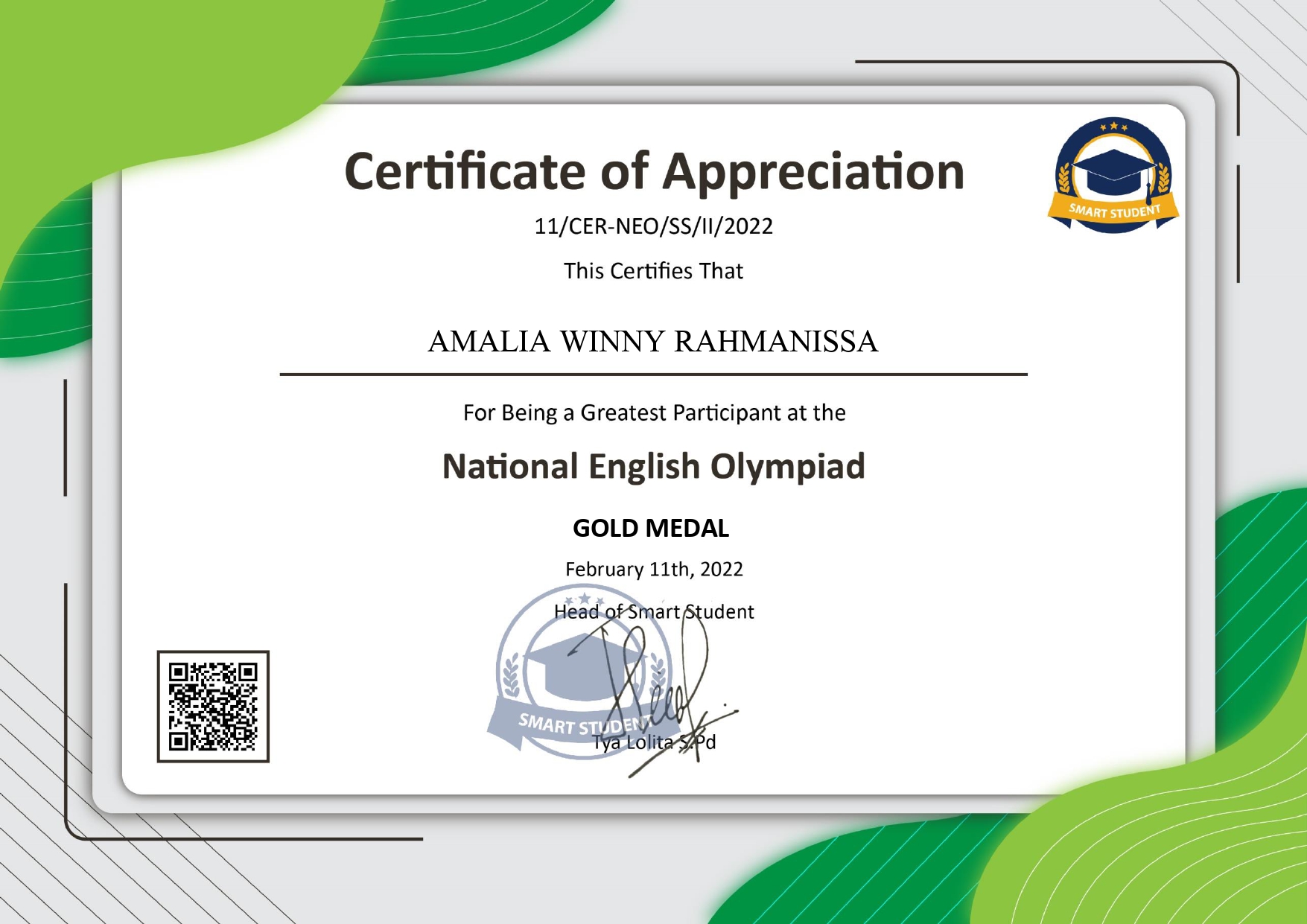 National English Olympiad 