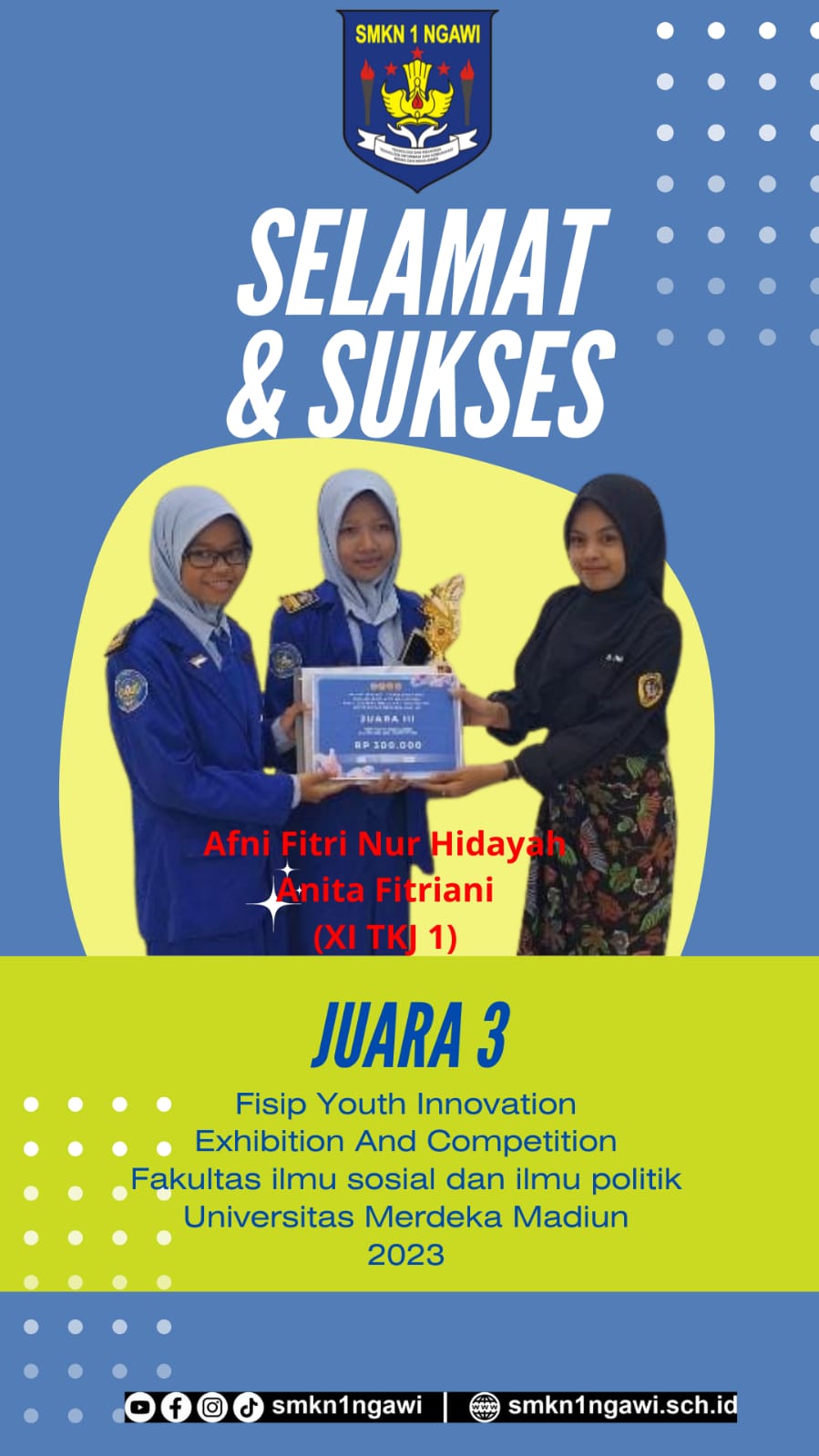Fisip Youth Innovation Exihibation And Competition yang diselenggarakan Universitas Merdeka Madiun 