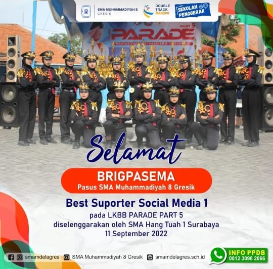 BEST SUPORTER SOCIAL MEDIA 1 PADA LKBB PARADE PART 5 DISELENGGARAKAN OLEH SMA HANG TUAH 1 SURABAYA