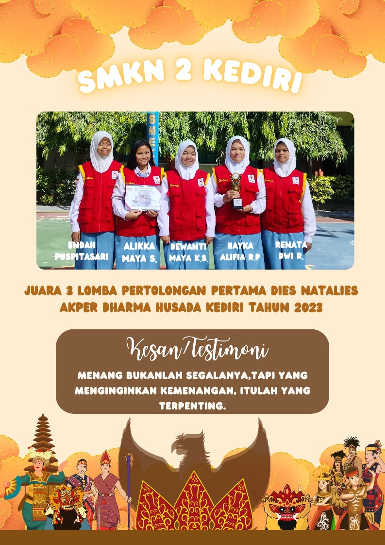 Juara 3 Lomba Pertolongan Pertama Dies Natalies Akper Dharma Husada Kediri Tahun 2023