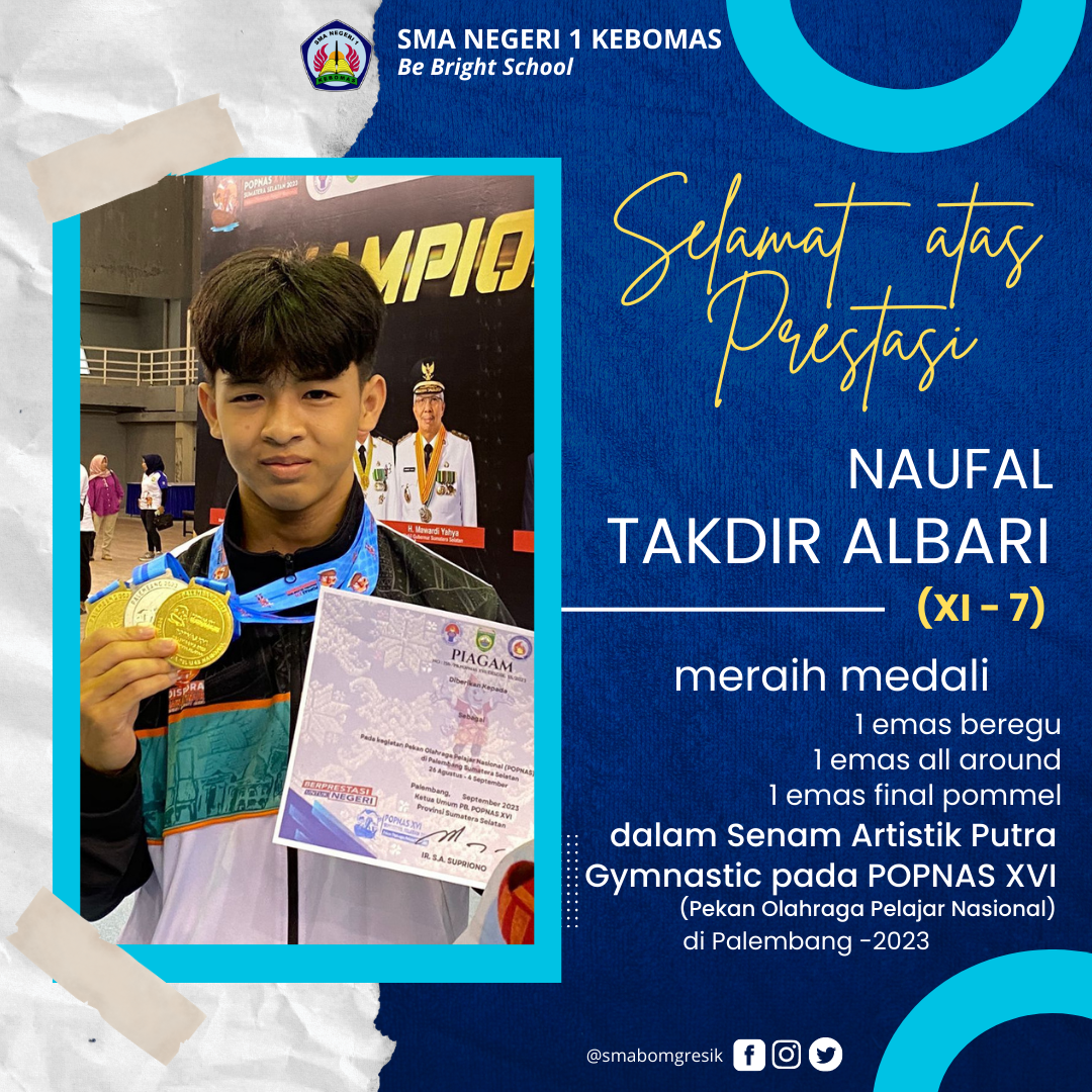 MEDALI EMAS CABOR SENAM ARTISTIK PUTRA