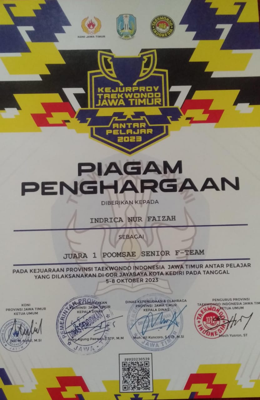 PROVINSI TAEKWONDO INDONESIA JAWA TIMUR 