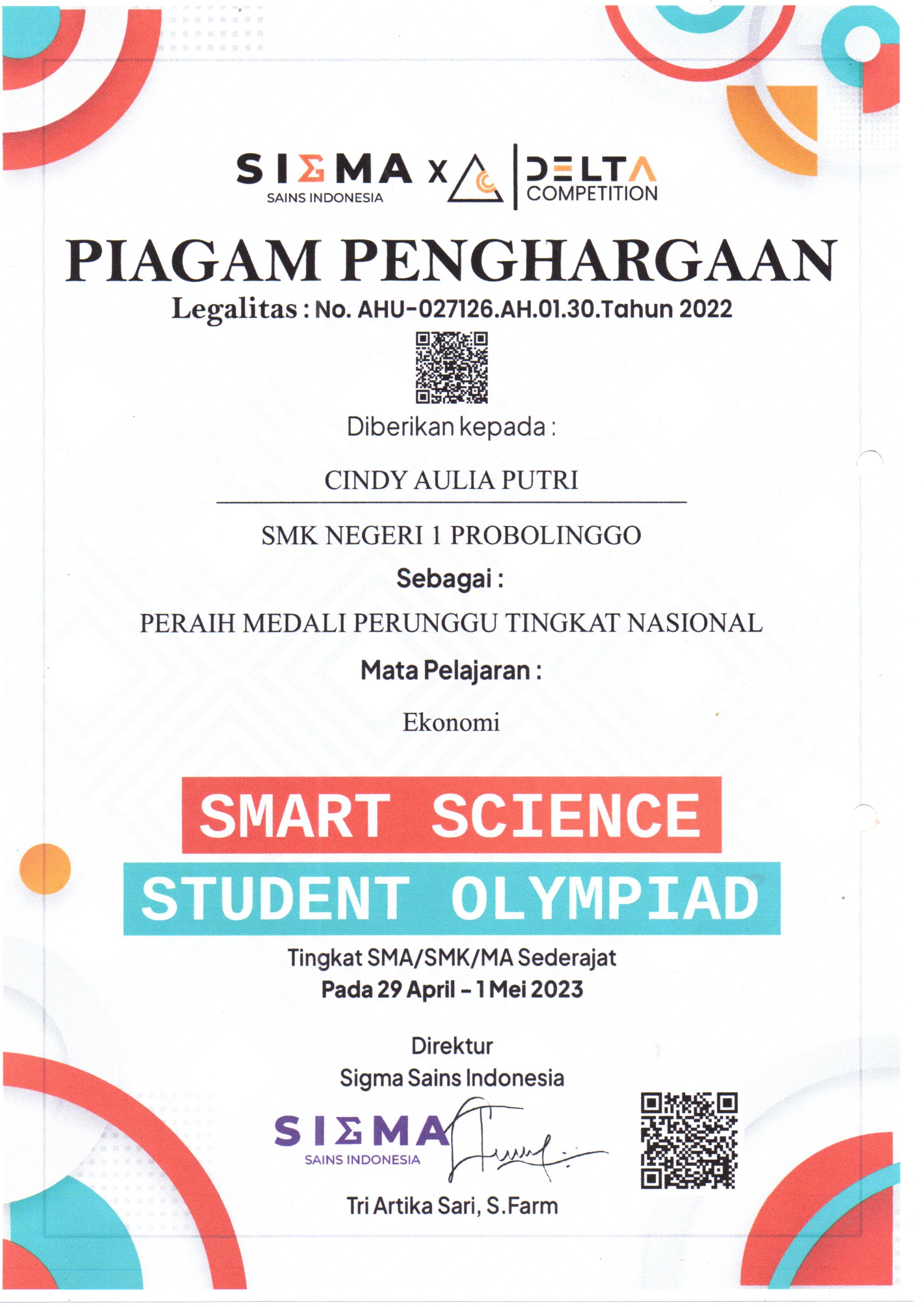 Smart Science Student Olympiad, Mata Pelajaran Ekonomi