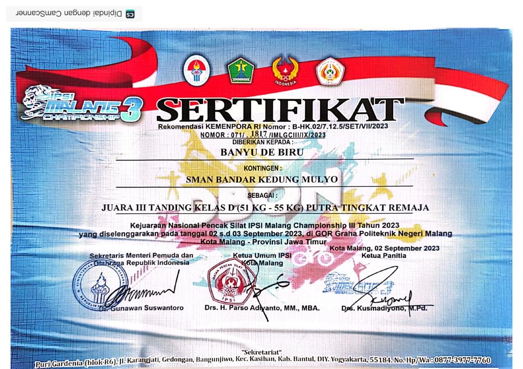 Kejuaraan Nasional Pencak Silat IPSI Malang Championship III Tahun 2023