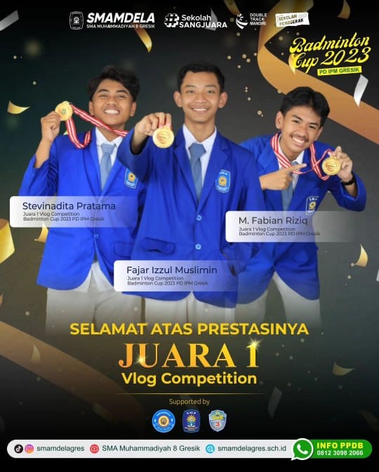 JUARA 1 VLOG COMPETITION BADMINTON CUP 2023 PD IPM GRESIK