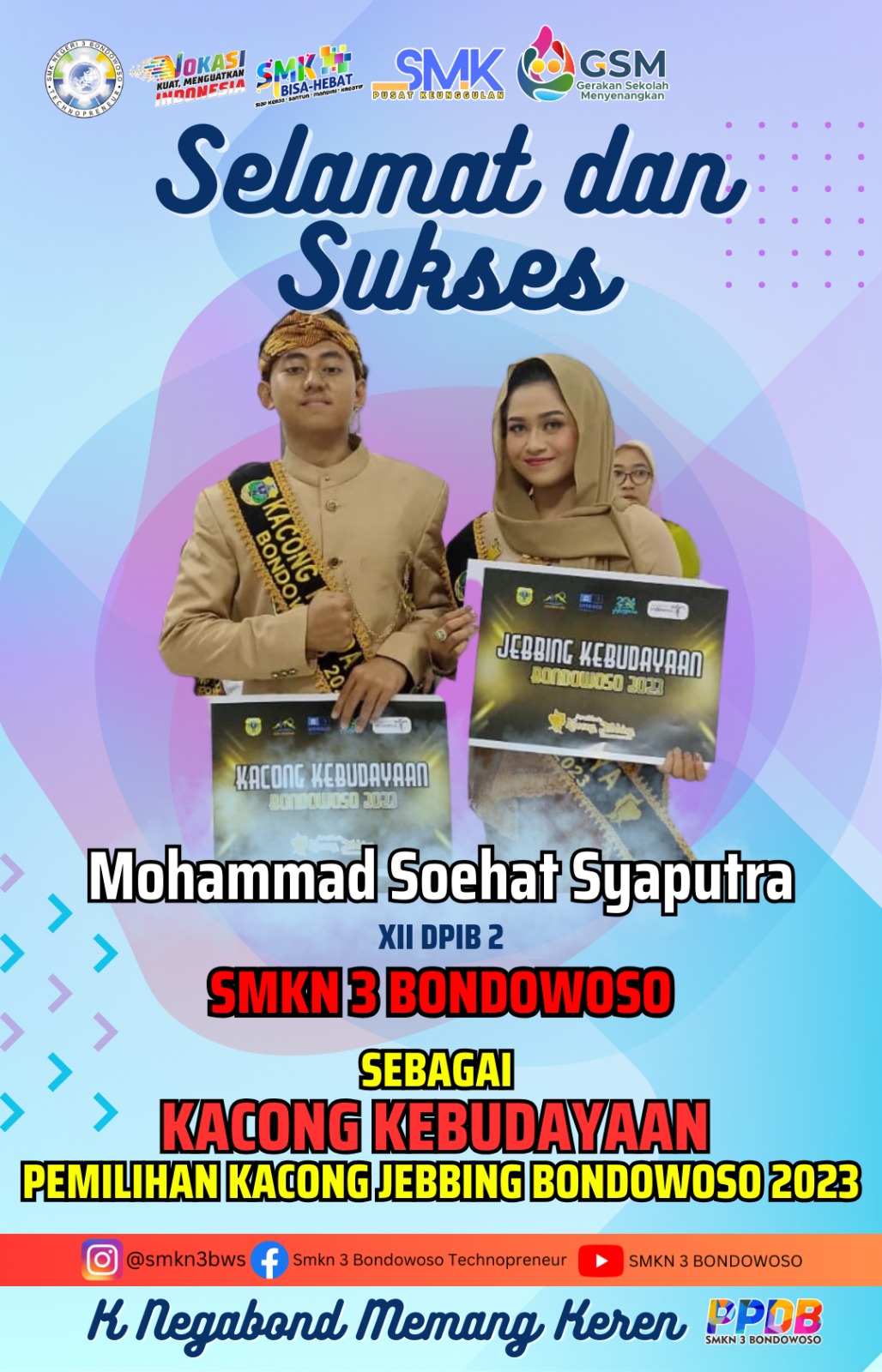 Pemilihan Kacong Jebbing Kabupaten Bondowoso Sebagai Kacong Duta Budaya