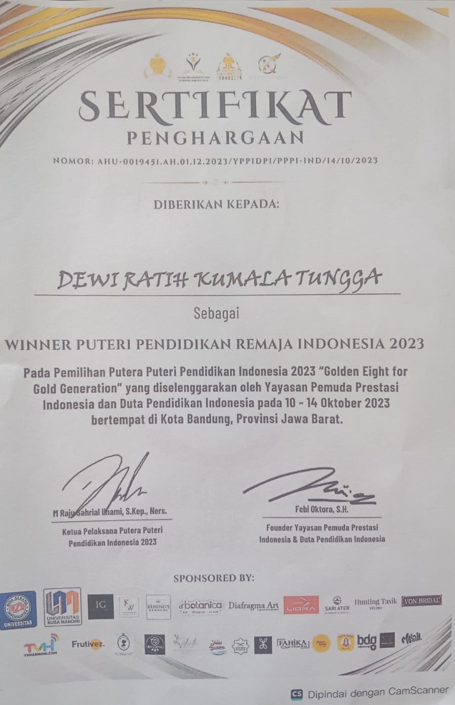 Pemilihan Putera Puteri Pendidikan Indonesia 2023 \