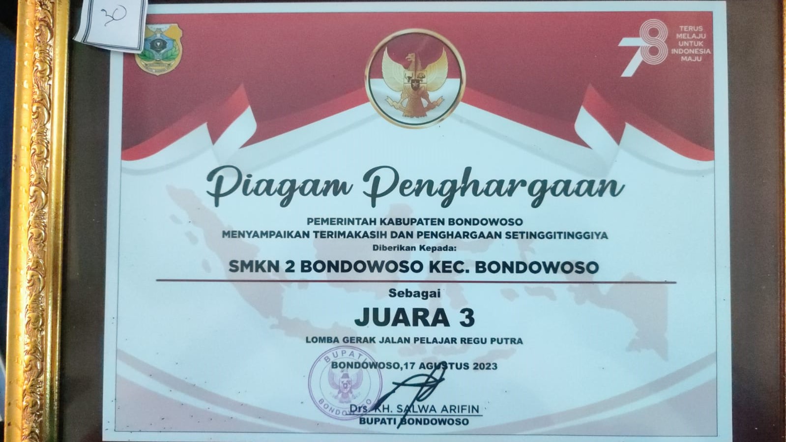 LOMBA GERAK JALAN PELAJAR REGU PUTRA