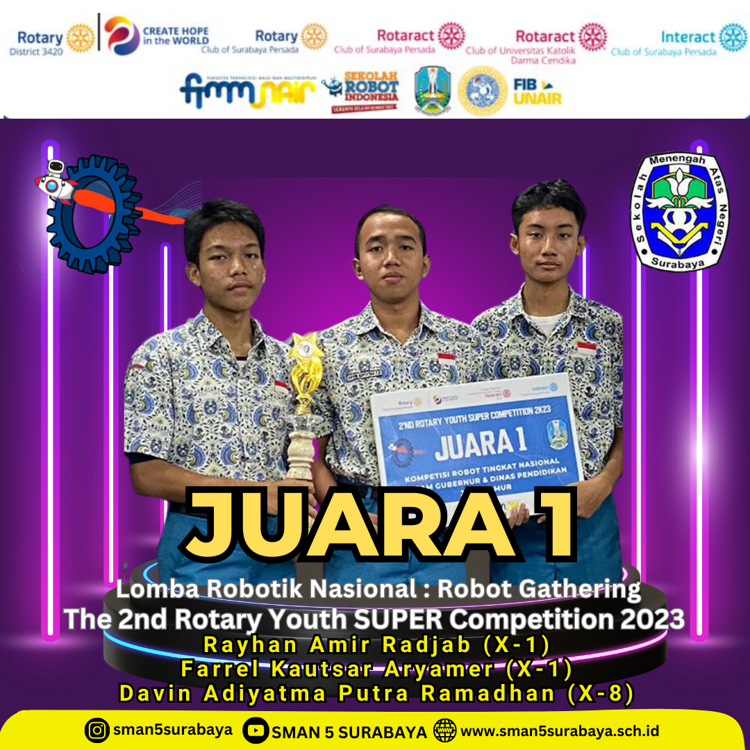 Lomba RYSC 2023 (Rotary Youth Super Competition) - Kategori Robot Gathering