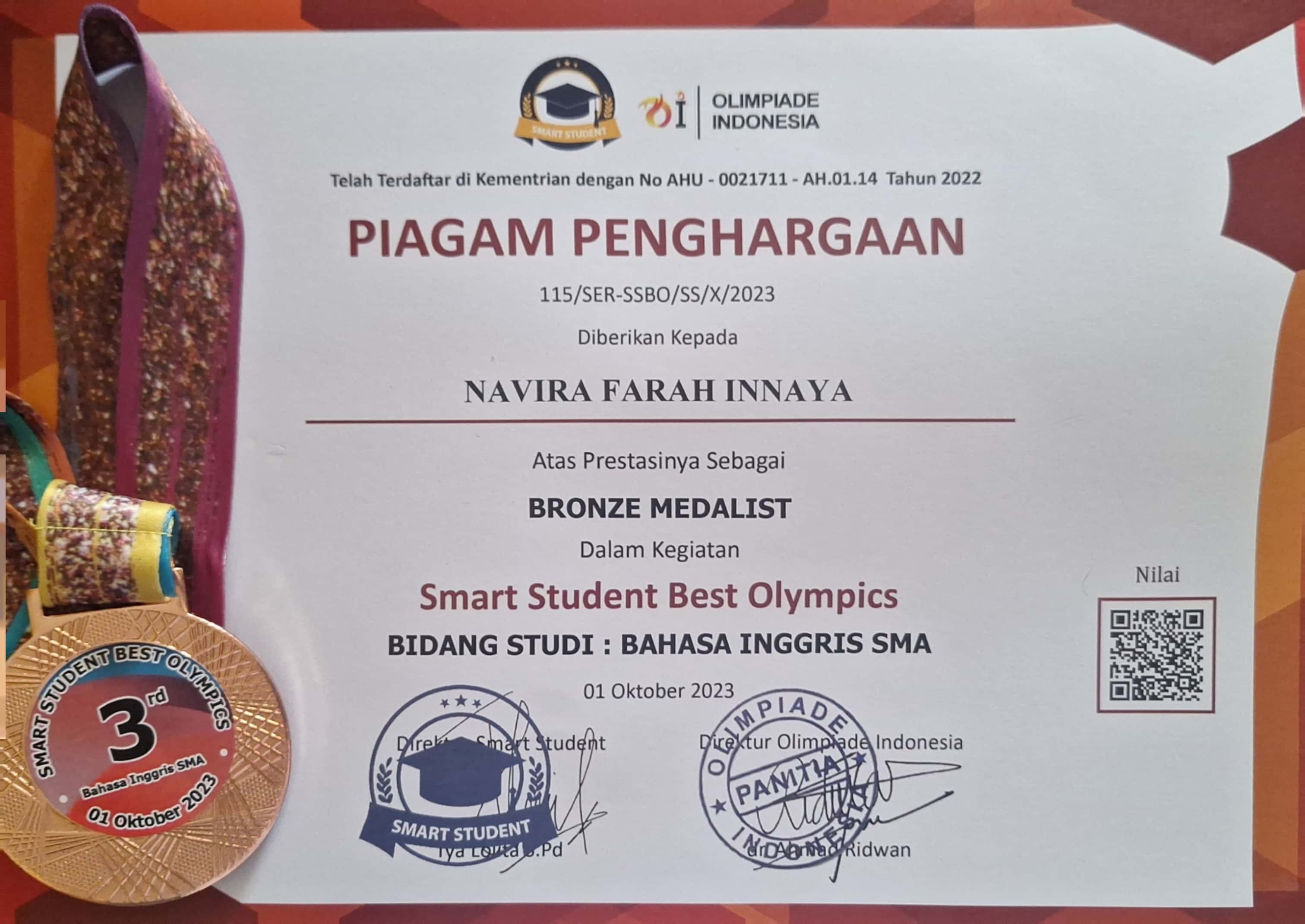 Olimpiade Online Tingkat Nasional Bahasa Inggris SMA