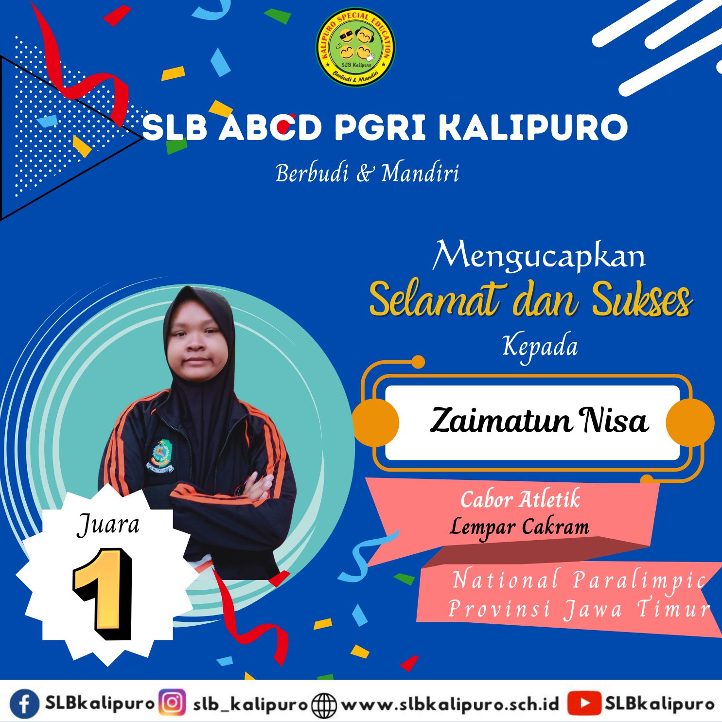 Cabor Lempar Cakram National Paralympic Provinsi Jawa Timur