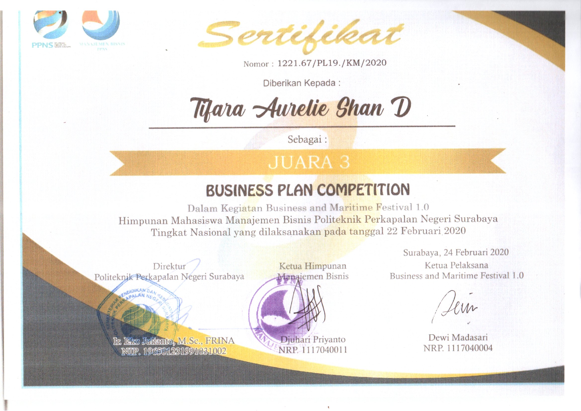 Busines Plan Competition 2020