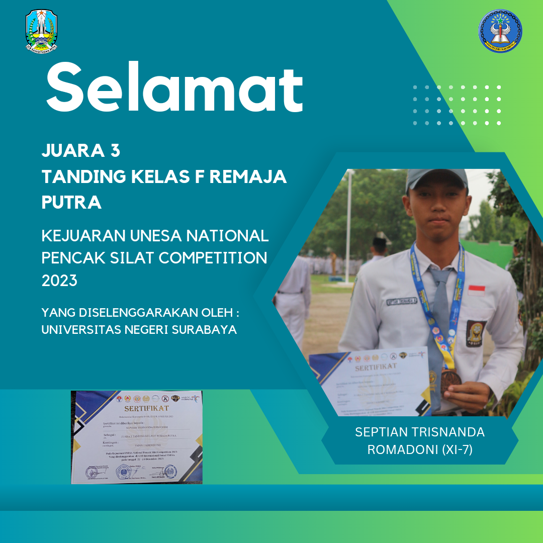 Juara 3 TANDING KELAS F REMAJA PUTRA, Kejuaraan Unesa National Pencak Silat Competition 2023