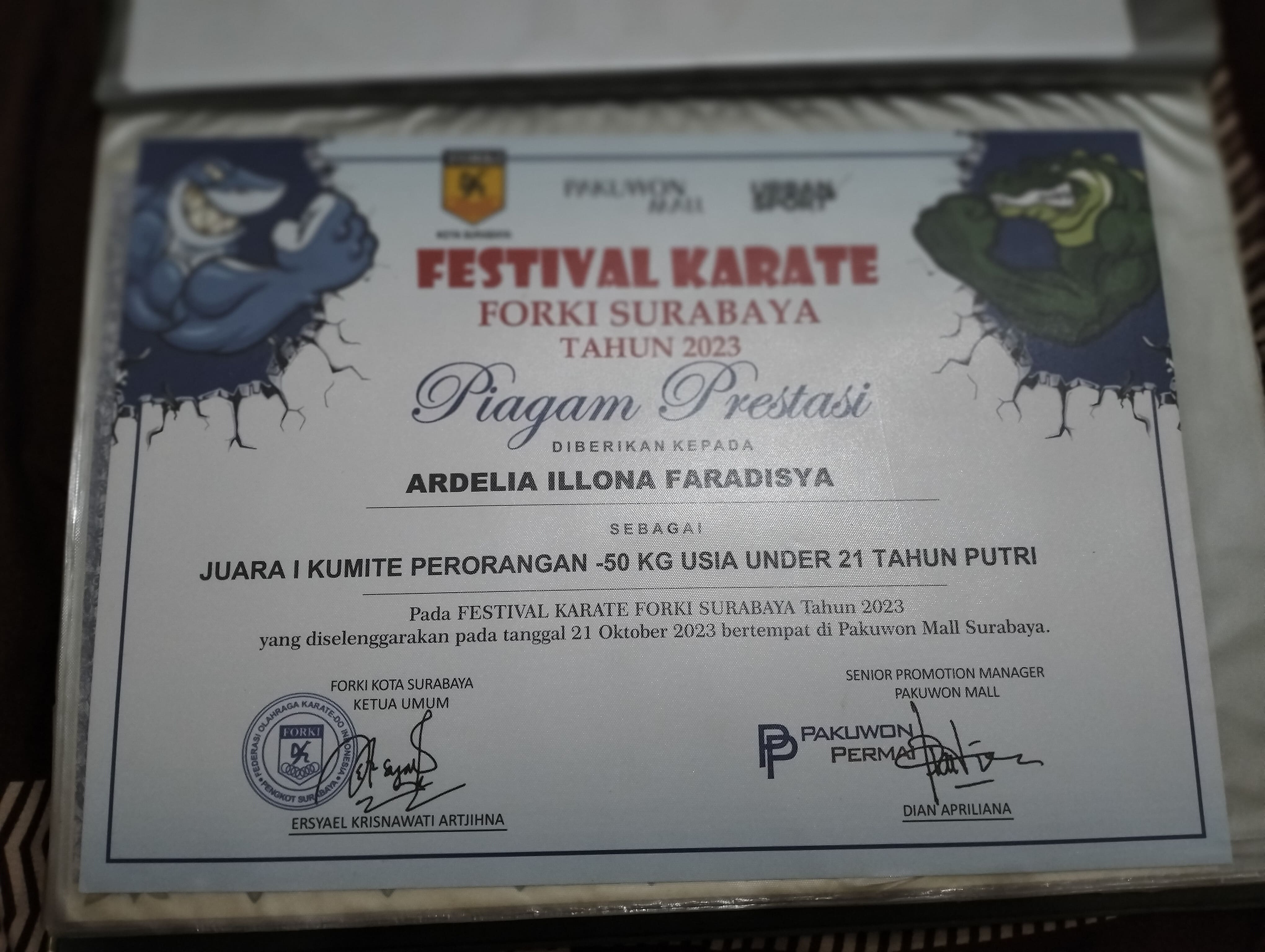 KEJUARAAN FESTIVAL KARATE SURABAYA