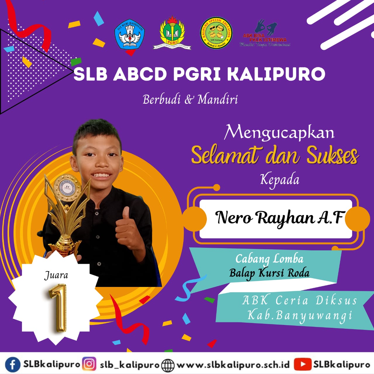 ABK CERIA CABANG LOMBA BALAP KURSI RODA