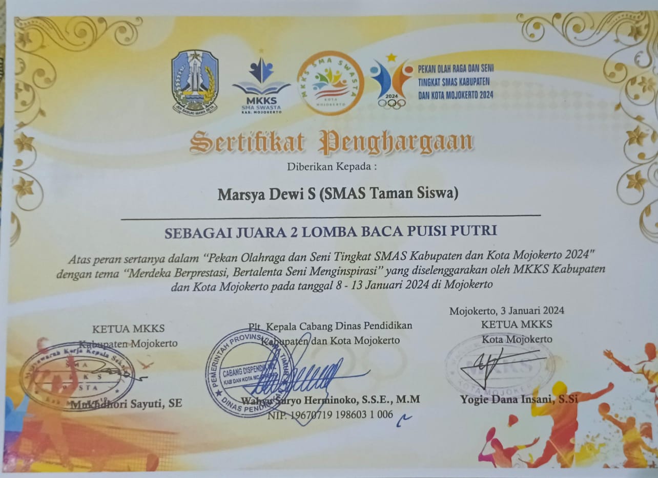 PORSENI TINGKAT SMAS LOMBA BACA PUISI PUTRI