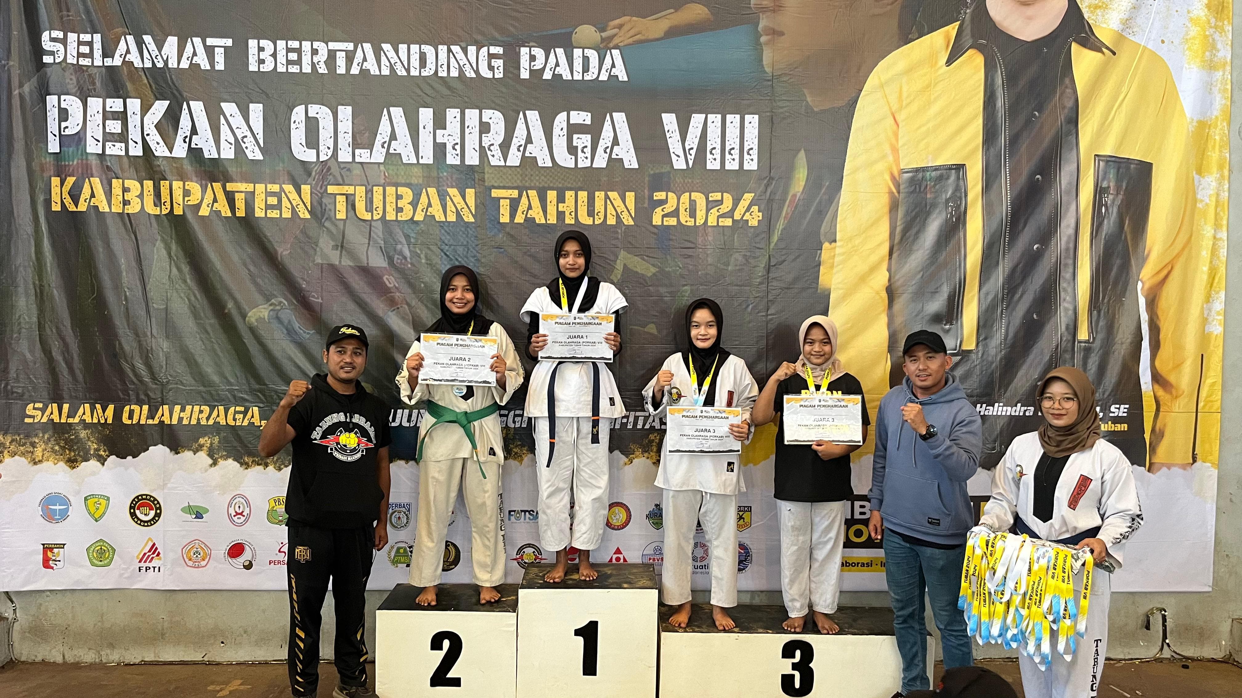 Kejuaraan Tarung Drajat kls. 50 kg putri Porkab Tuban
