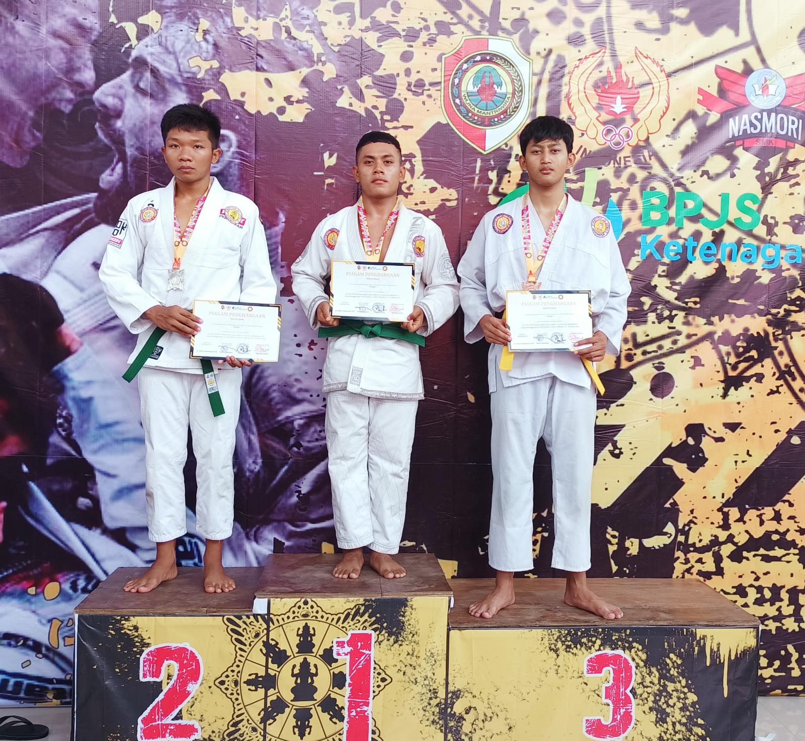 KEJUARAAN JIUJITSU ASPIRANT FESTIVAL OPEN FIGHTING SYSTEM KELAS E(2)