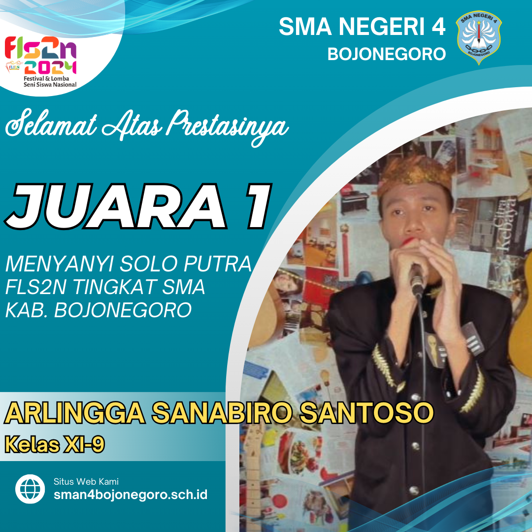 MENYANYI SOLO PUTRA FLS2N TINGKAT SMA/MA KABUPATEN BOJONEGORO