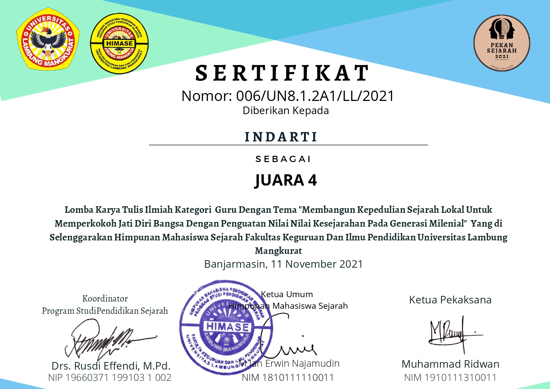 LOMBA KARYA TULIS ILMIAH KATEGORI GURU