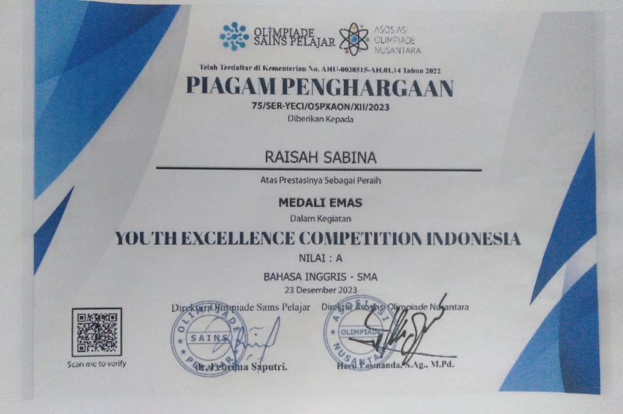 YOUTH EXCELLENCE COMPETITION INDONESIA