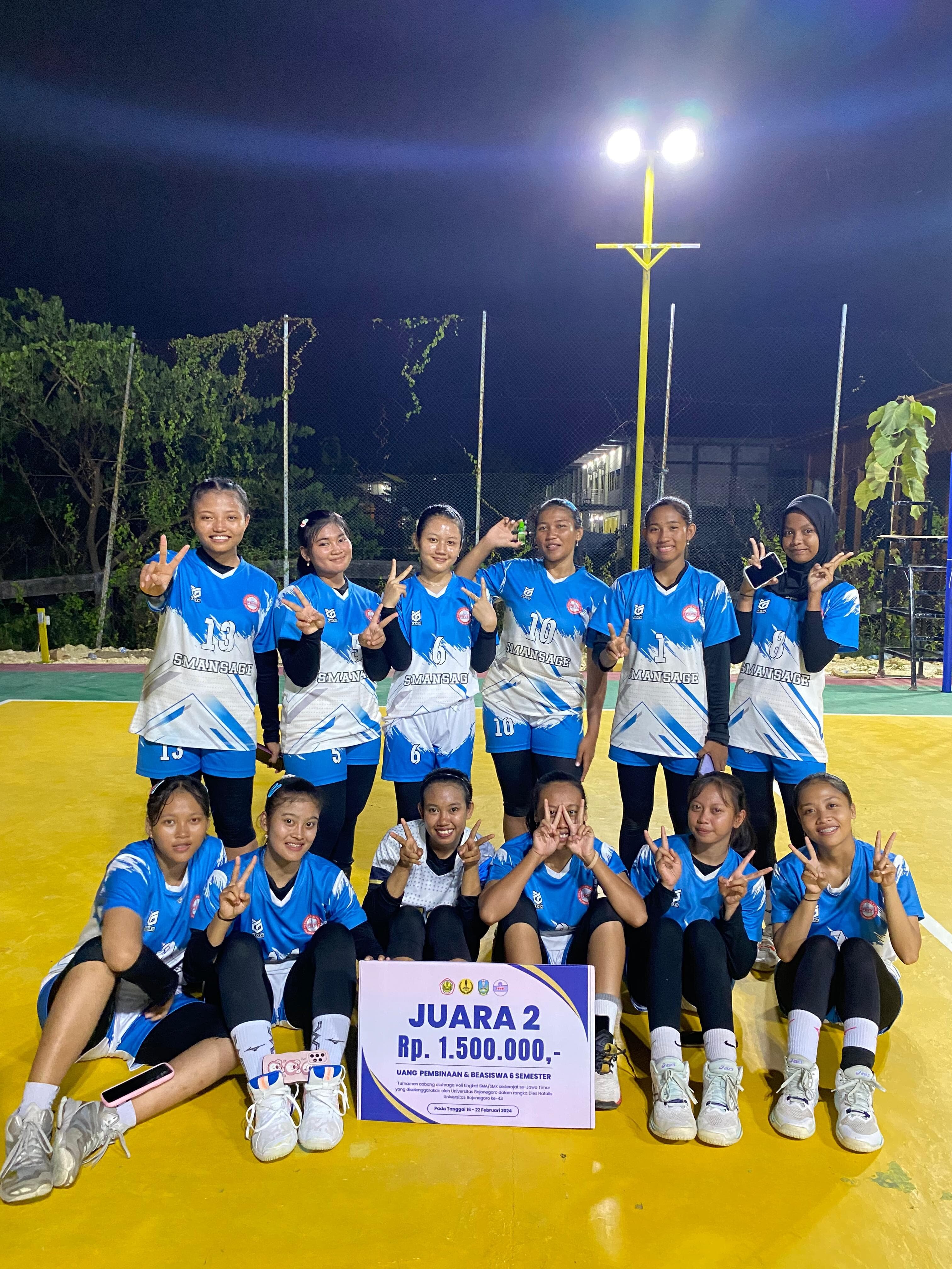 Juara 2 rektor cup unigoro 2024