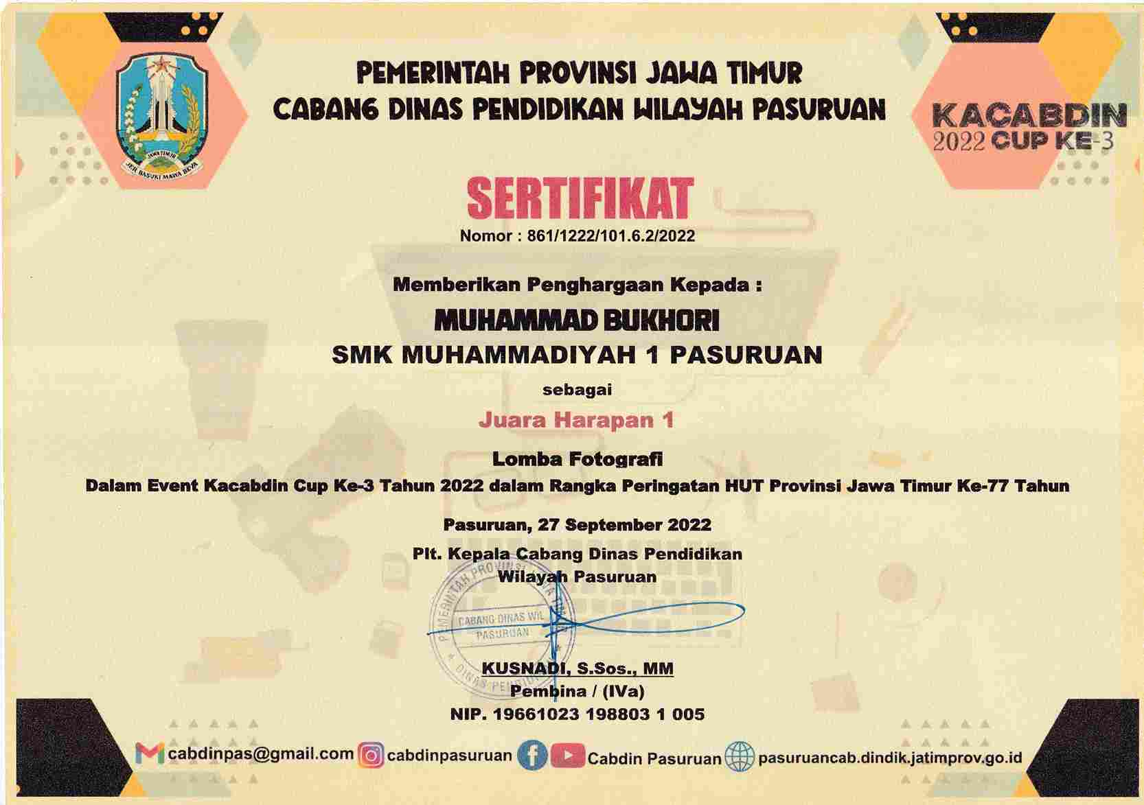 Lomba Fotografi  KaCabdin Cup-3 Pasuruan