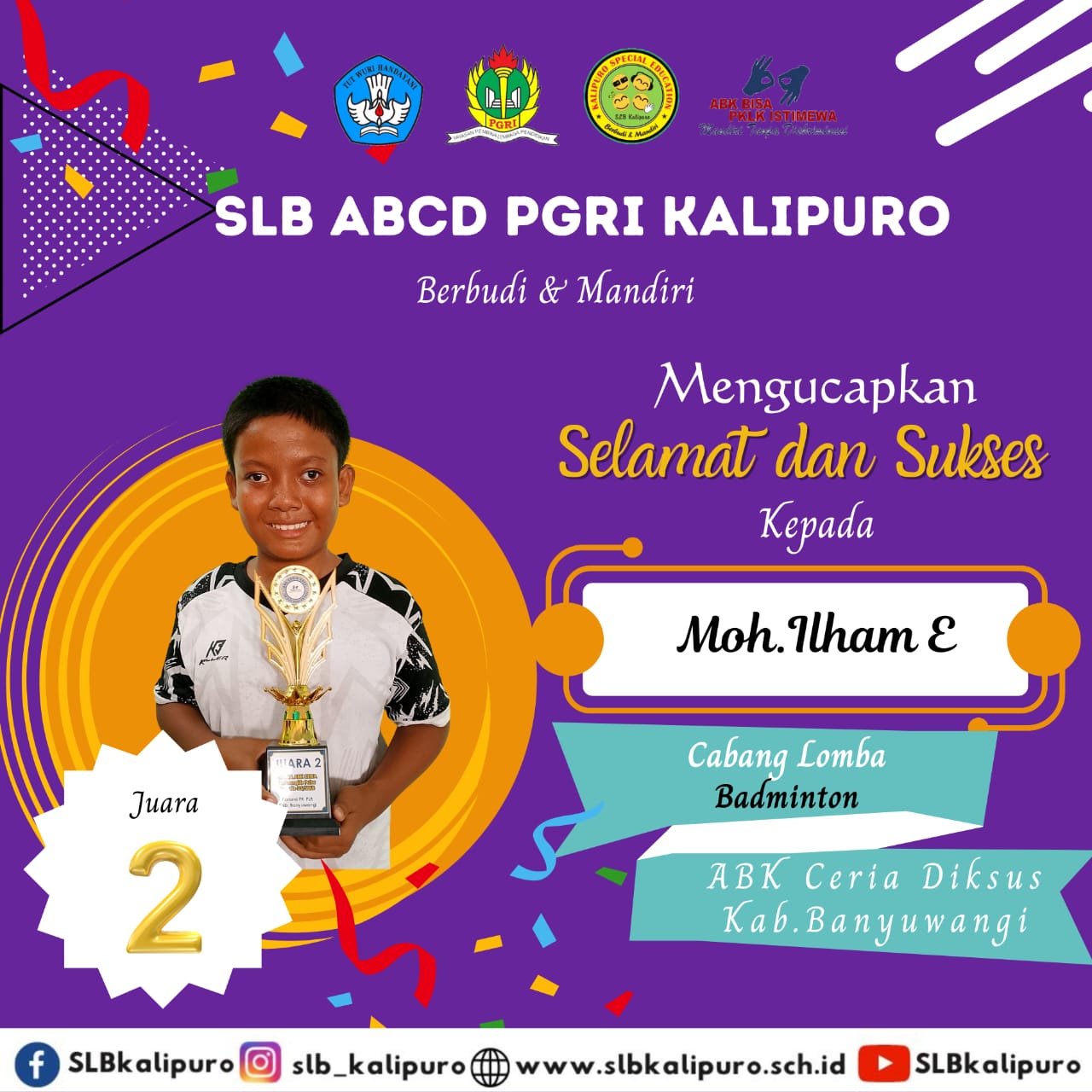 ABK CERIA CABANG LOMBA BADMINTON